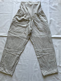 H&M mama (230) - beige Leinenhose, Gr. S