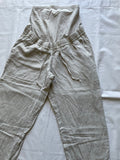 H&M mama (230) - beige Leinenhose, Gr. S