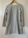 Séraphine (231) - weiss/blau gestreiftes Kleid, Gr. 34