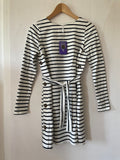Séraphine (231) - weiss/blau gestreiftes Kleid, Gr. 34