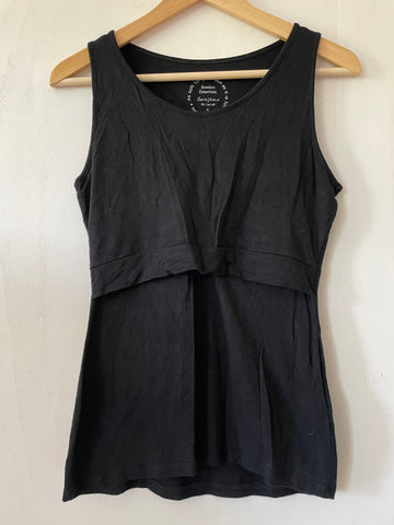 Séraphine (231) - schwarzes Stillshirt, Gr. S