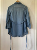 H&M mama (231) - blaue Bluse, Gr. S