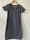 H&M mama (232) - dunkelblaues Basic-Kleid, Gr. M