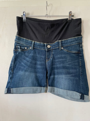 H&M mama (232) - blaue Shorts, Gr. 38