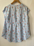 H&M mama (232) - hellblaue Bluse, Gr. L