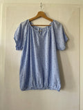 H&M mama (232) - blaue Bluse, Gr. L