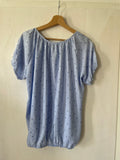 H&M mama (232) - blaue Bluse, Gr. L