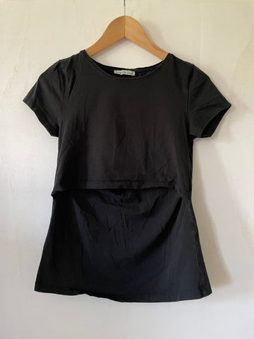 Anna Field mama (227) - schwarzes Still-Shirt, Gr. M