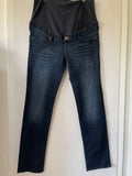H&M mama (227) - dunkelblaue Jeans, Gr. 44