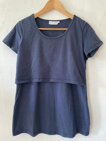 2hearts (233) - blaues Still-Shirt, Gr. 38
