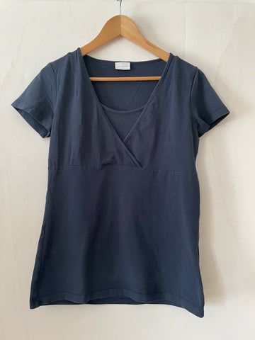 mama licious (233) - dunkelblaues Still-Shirt, Gr. L