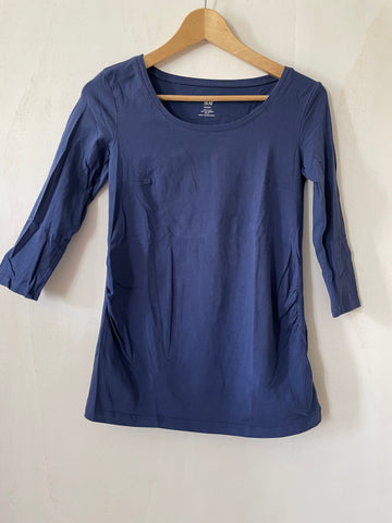 H&M mama (235) - blaues Oberteil, Gr. S