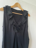 H&M mama (235) - schwarzes Träger-Shirt, Gr. S