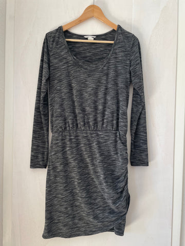 H&M mama (100) - grau-meliertes Kleid, Gr. S