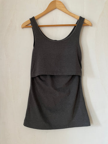 Anna Field mama (238) - graues Träger-Shirt, Gr. S