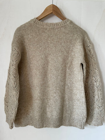 Vertbaudet (238) - beiger Pullover, Gr. 34/36
