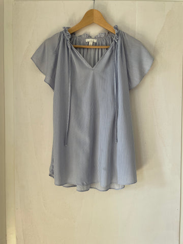 H&M mama (100) - blau/weiss gestreifte Bluse, Gr. S