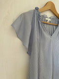 H&M mama (100) - blau/weiss gestreifte Bluse, Gr. S