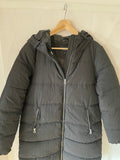 Only maternity (100) - schwarzer Wintermantel, Gr. M