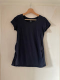 H&M mama (243) - blaues Shirt, Gr. S