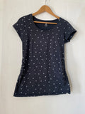 H&M mama (100) - dunkelblau mit weissen Herzen, Gr. M