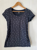 H&M mama (100) - dunkelblau mit weissen Herzen, Gr. M