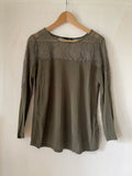 H&M mama (254) - grünes Oberteil, Gr. M