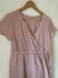 C&A mama (254) - rot/weiss gestreiftes Shirt, Gr. M