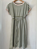 ESPRIT (257) - grün-weiss gestreiftes Kleid, Gr. M