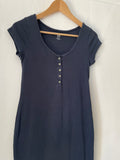 H&M mama (257) - dunkelblaues Kleid, Gr. M