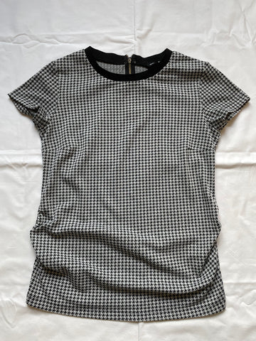 H&M mama (189) - schwarz/weiss gemustertes Shirt, Gr. M