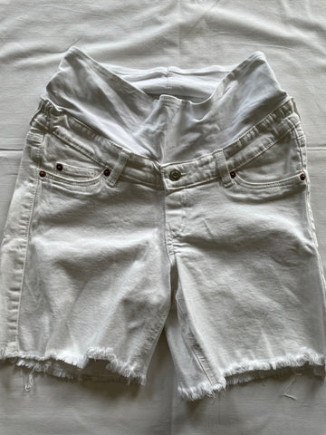 H&M mama (169) - weisse Shorts, Gr. S