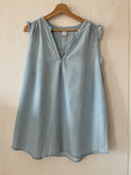 H&M mama (211) - blaue Bluse, Gr. L