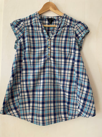 H&M mama (199) - karierte Bluse, Gr. M