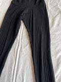 H&M mama (132) - schwarze Leggings, Gr. XS (34)