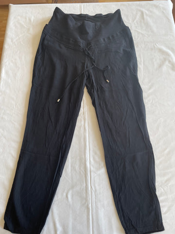 H&M mama (195) - schwarze Sommerhose, Gr. S