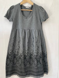 Yessica (217) - graues Kleid, Gr. 36/38