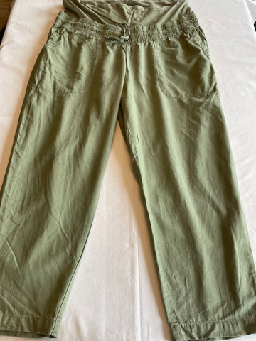 H&M mama (220) - grüne Sommerhose, Gr. L