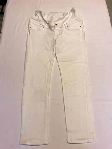 H&M mama (127) - weisse 7/8-Jeans, Gr. 38